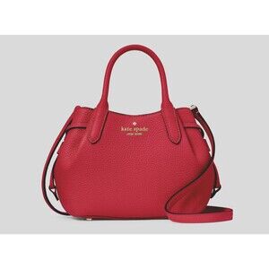 New Kate Spade Dumpling Mini Satchel Pebble Leather Perfect Cherry